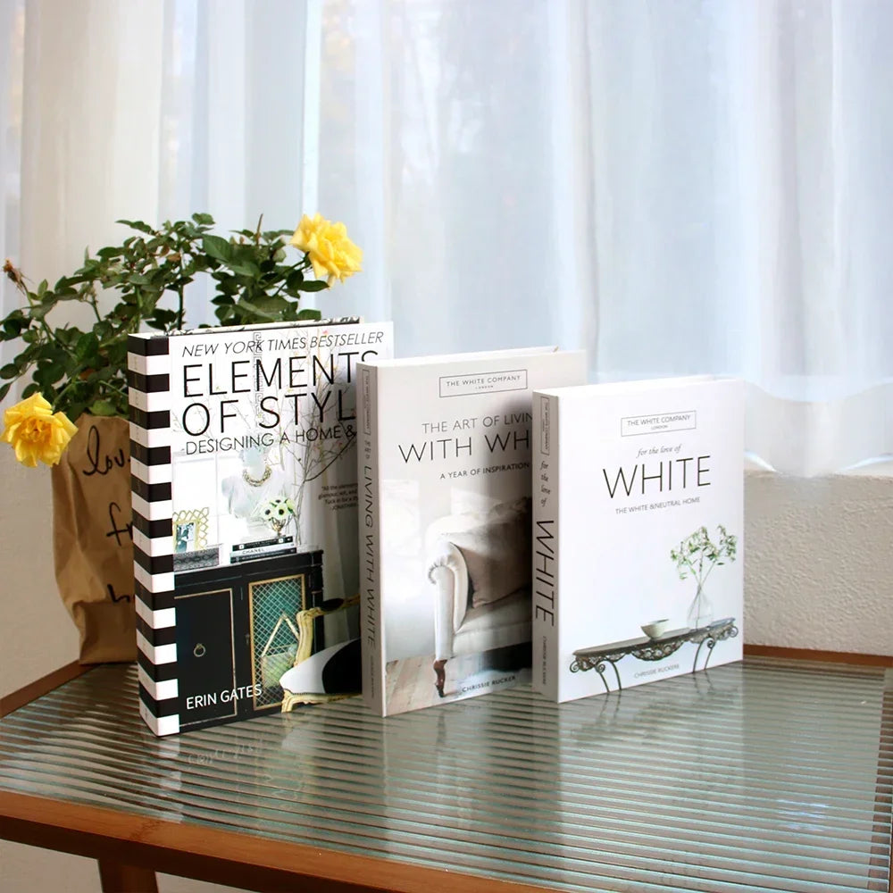 3PCS Fashion Decorative Fake Books