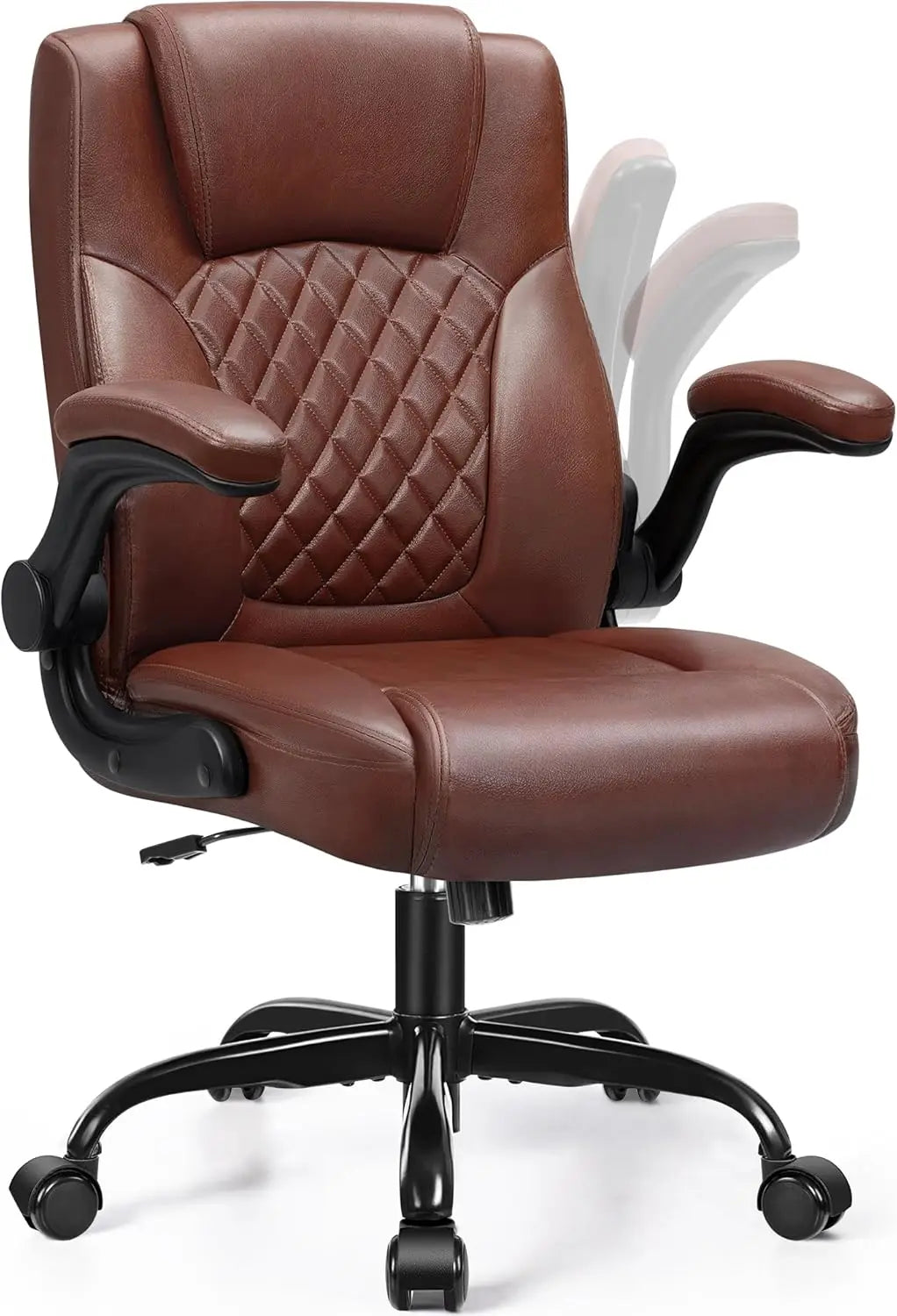 PU Leather Office Chair with Ergonomic Support