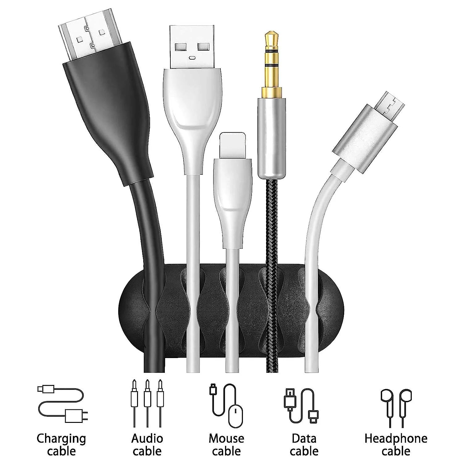Silicone Self-Adhesive Cable Clips