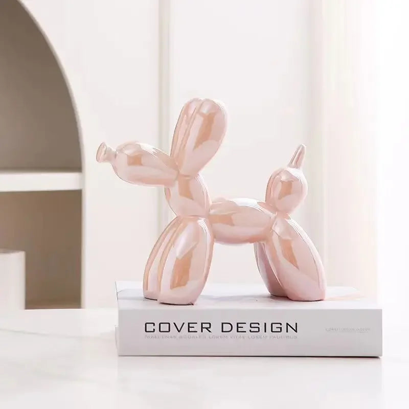 ERMAKOVA Ceramic Balloon Dog Figurine