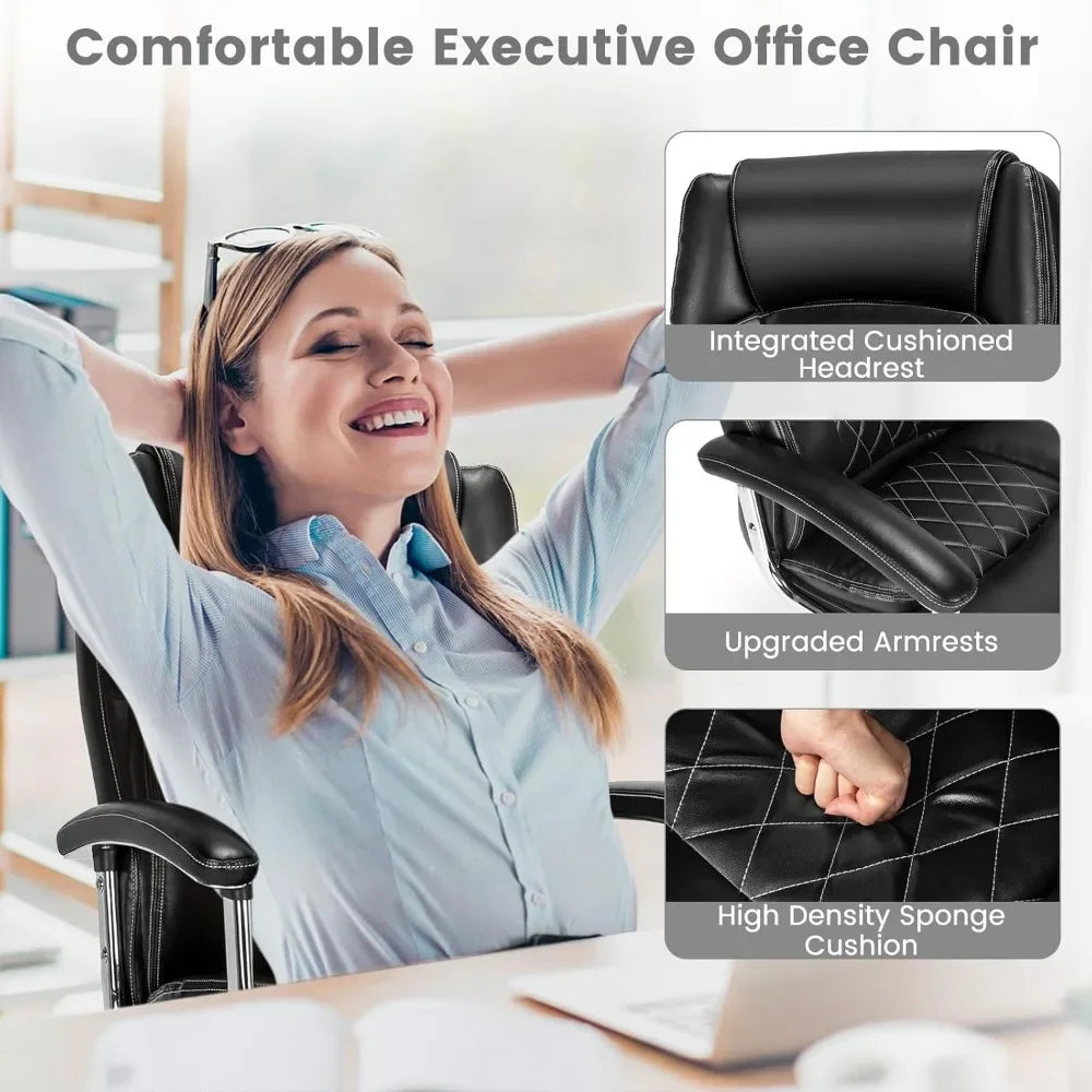Big & Tall 500lb PU Leather Office Chair